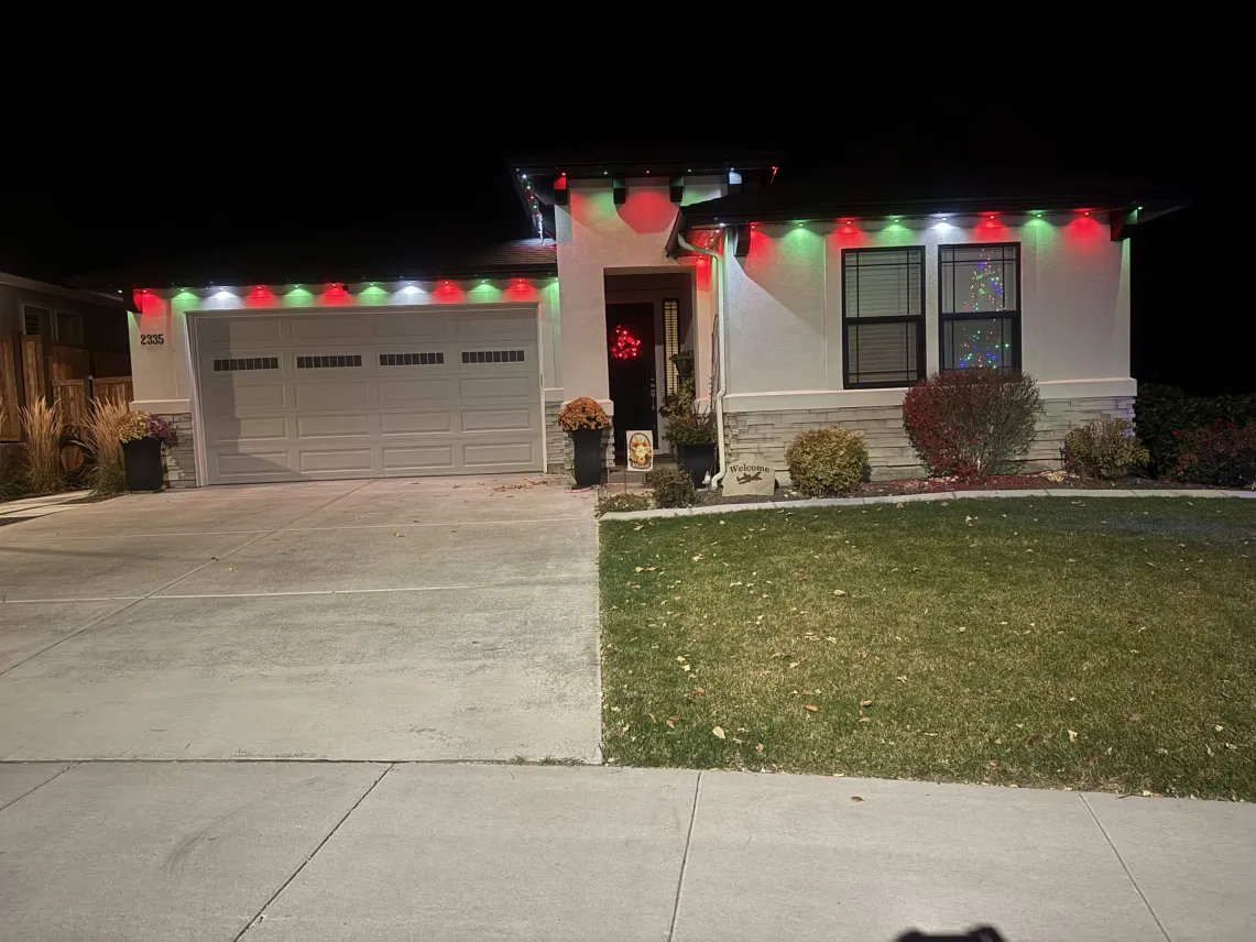 Classic Red & Green Christmas Display