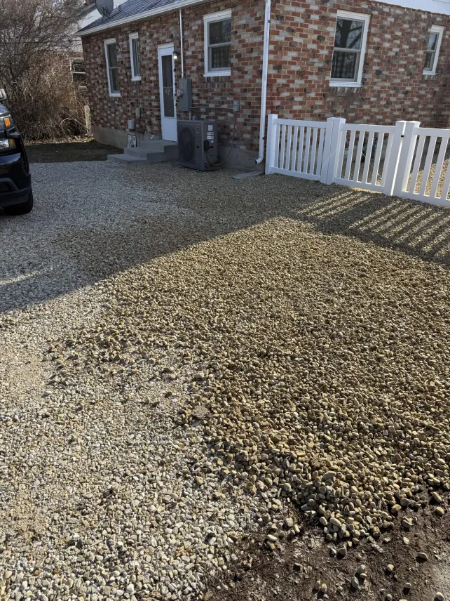 Pea Gravel Driveway Install