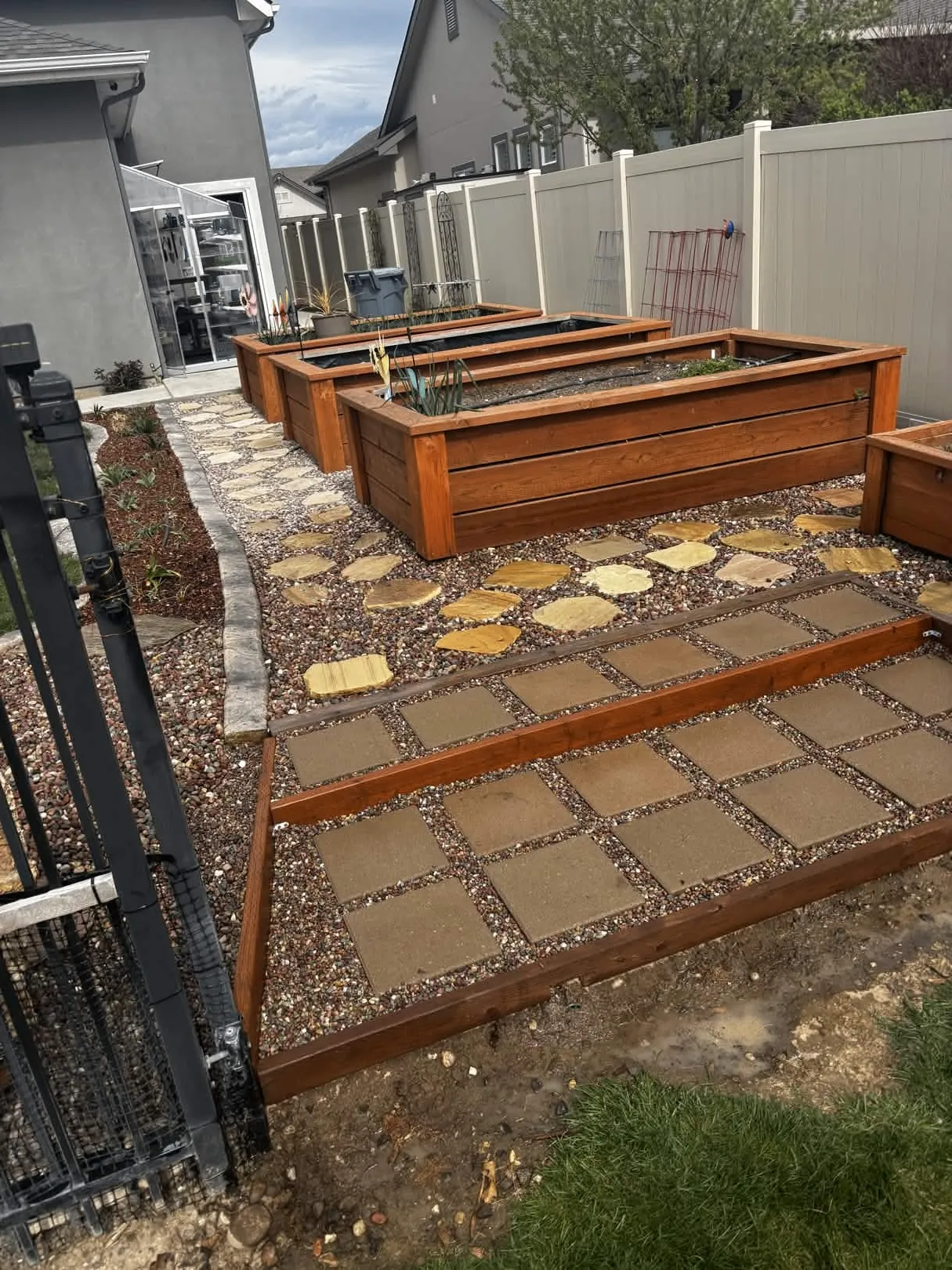 Raised Beds & Patio